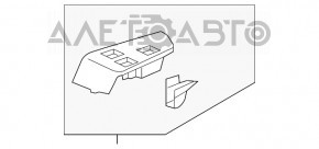 Capac de control al geamului electric din spatele stânga Lincoln Nautilus 19-23 negru