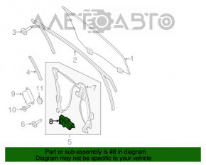 Мотор стеклоподъемника передний прав Lincoln Nautilus 19-23
