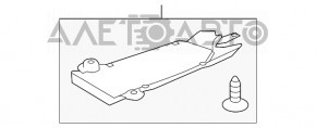 Grila radiatorului inferioara Ford Explorer 15-19 3.5 pe suport, uzata.