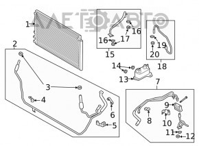 Radiator de ulei pentru cutia de viteze automată Lincoln Nautilus 19-23 2.7T FWD