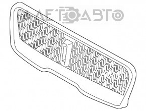 Решетка радиатора grill Lincoln Nautilus 19-23 хром с эмблемой без камеры