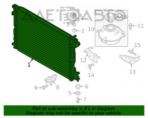 Radiator racire apa Audi Q5 80A 18 - nou neoriginal