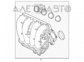 Colector de admisie pentru Honda CRV 12-16, nou, neoriginal.