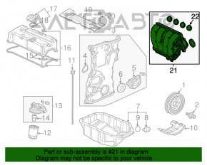 Colector de admisie pentru Honda CRV 12-16, nou, neoriginal