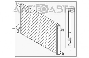 Radiatorul de aer condiționat al condensatorului VW Tiguan 18- nou OEM original