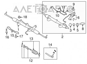 Capăt de direcție dreapta Infiniti G37 06-14 nou aftermarket CTR