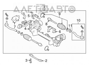 Рулевая тяга правая Infiniti Q50 14- новый OEM оригинал