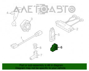 Butonul de dezactivare a alarmei Audi A5 F5 17-