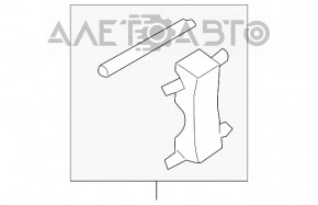 Suportul de fixare a placuțelor de frână spate stânga Audi Q7 4L 10-15