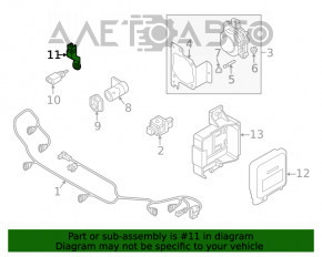 Suport senzor temperatură aer ambiant Audi Q5 80A 18- nou original OEM