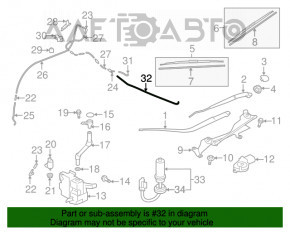 Duza spalator parbriz stanga Mitsubishi Outlander 14-21 nou original OEM