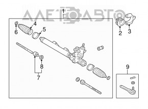 Рулевой наконечник левый Lexus IS200 IS300 99-05