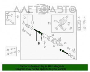 Bară de direcție dreapta Lexus LS460 LS600h 07-12 RWD