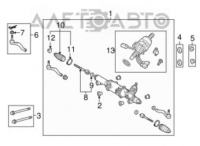 Рулевая тяга правая Lexus LS460 LS600h 07-12 RWD