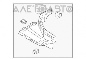 Bara noroi aripa fata dreapta Audi Q5 80A 18-20 nou OEM original