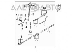 Capăt de direcție dreapta Mazda6 03-08 nou aftermarket CTR