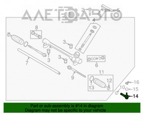 Capăt de direcție dreapta Mazda 6 13-17 SUA nou neoriginal CTR