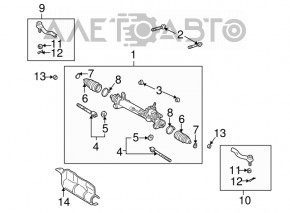 Рулевой наконечник правый Lexus ES300 01-03 CTR