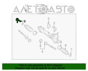 Capăt de direcție stânga pentru Lexus RX400h 06-09, nou, neoriginal CTR.