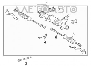 Capăt de direcție dreapta pentru Lexus IS 06-13 AWD, CTR