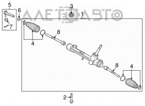 Capăt de bara de direcție stânga Toyota Prius 50 16- nou, neoriginal CTR