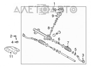 Bară de direcție dreapta Kia Forte 4d 14-18 nouă neoriginală CTR