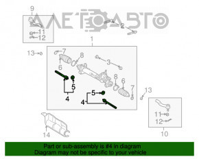 Bară de direcție stânga pentru Lexus ES300 ES330 01-06, nouă, neoriginală CTR.