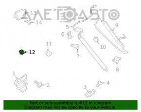 Bara de protecție a ușii portbagajului stâng exterior Ford Escape MK4 20- pe caroserie