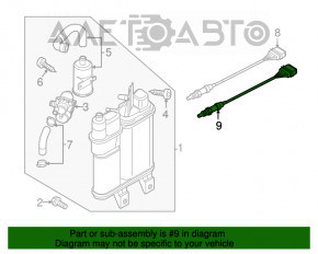 Sonda lambda stânga a doua VW Passat b7 12-15 SUA 3.6