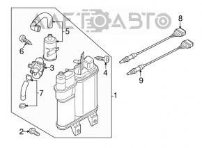 Лямбда-зонд левый второй VW Passat b7 12-15 USA 3.6