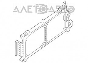 Рамка квадрат между радиаторами Nissan Leaf 18-