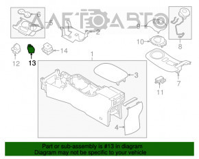 Butonul ECO Nissan Leaf 18-