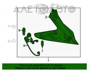 Lampa dreapta Nissan Leaf 18-19