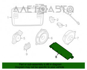 Subwoofer Nissan Leaf 18-22 Bose