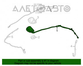 Antena aripă asamblată Nissan Leaf 18-20