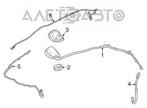 Antena aripă asamblată Nissan Leaf 18-20