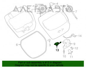 Camera de vizionare spate pentru Nissan Leaf 18-22