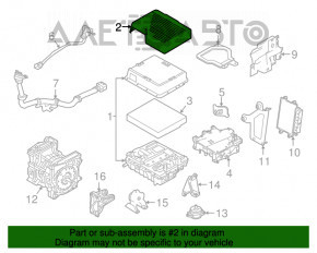 Capacul motorului Nissan Leaf 18-22