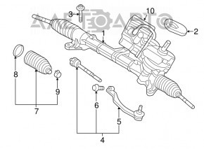 Capăt de direcție stânga Mini Cooper Clubman R55 07-14 nou original OEM