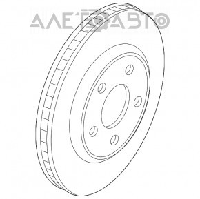 Placă de frână față stânga Nissan Leaf 18- 282/28 mm