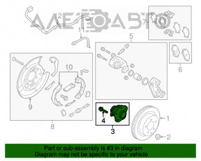 Rulment roata spate stanga Nissan Leaf 18-