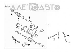 Bară de direcție dreapta Lexus GS300 GS350 GS430 GS450h 06-11 rwd