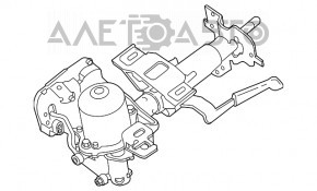 Рулевая колонка с электроусилителем Nissan Leaf 18-22 под 40 kWh