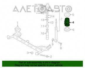 Arc spate stânga Nissan Leaf 18- pentru 40 kWh verde