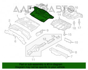 Capacul portbagajului Nissan Leaf 18-