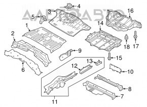 Capacul portbagajului Nissan Leaf 18-