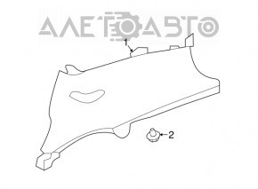 Capac spate dreapta Nissan Leaf 18- gri.