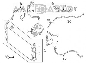 Compresorul cuptorului de aer condiționat pentru Nissan Leaf 18-21.