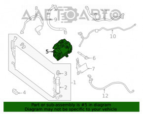 Compresorul de aer condiționat Nissan Leaf 18-21