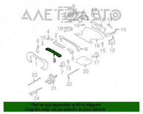 Capac spate pentru bara de sprijin Nissan 350z 03-08